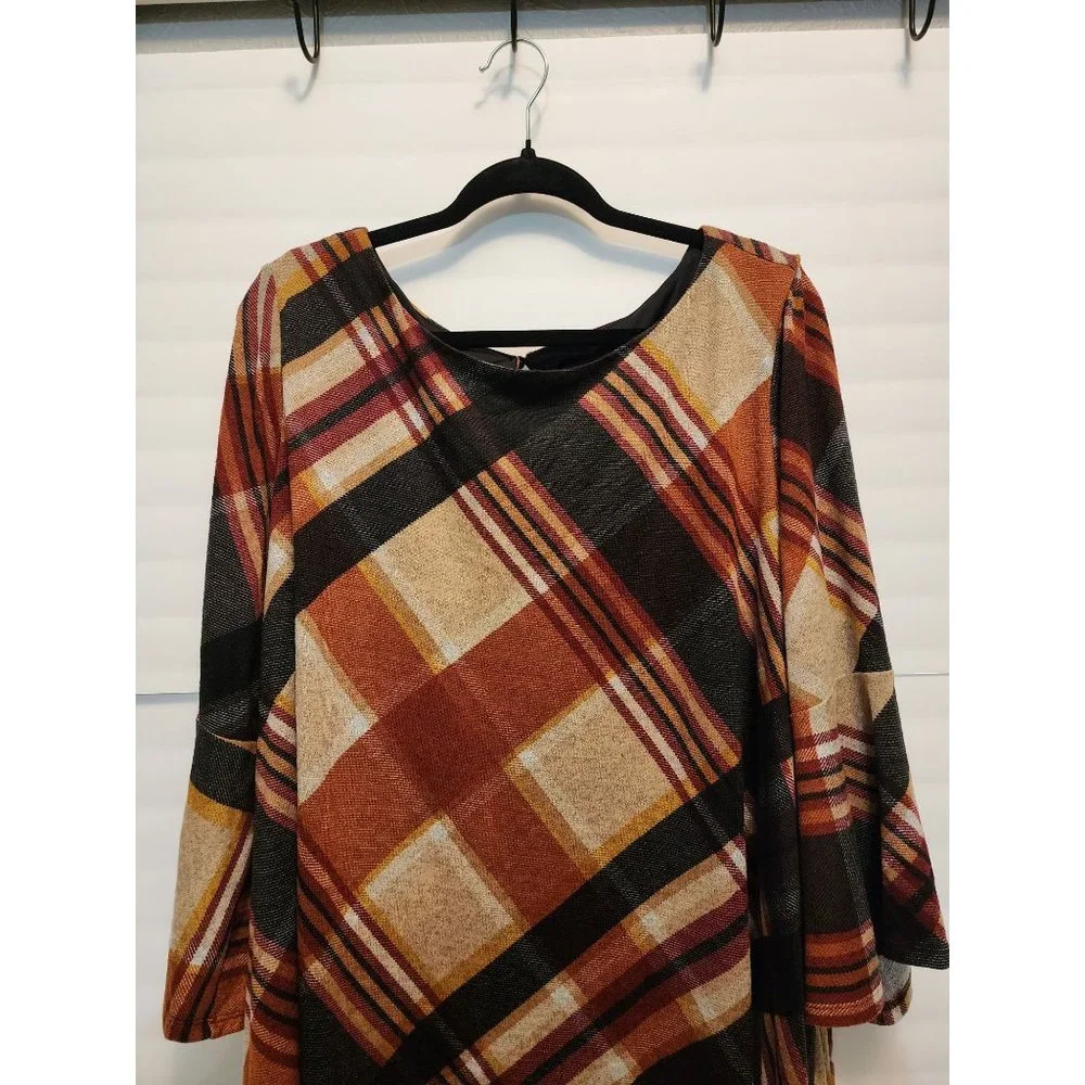 Jessica Howard JH Plaid Dress 3X - Picture 3 of 12